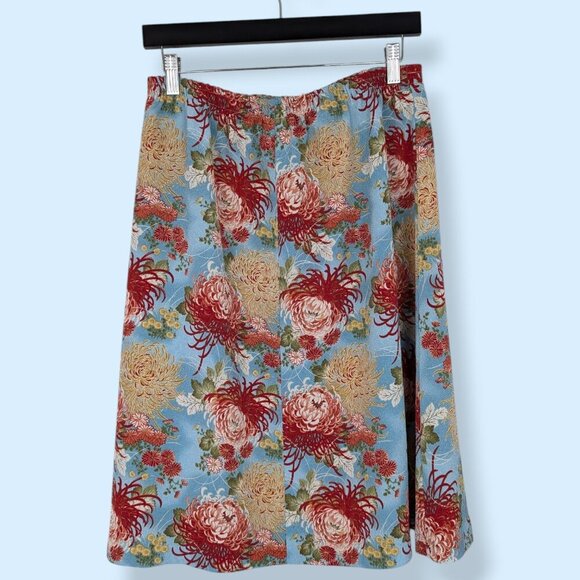 V. Colourful Floral Elastic Waist Skirt - Picture 6 of 6